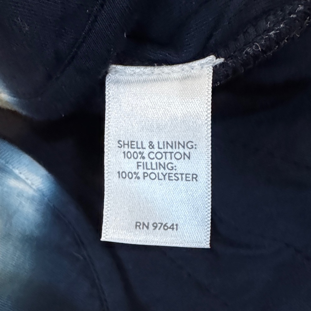 NWT J. Jill Pure Jill Navy Blue Tie-Dye Button-Up Cardigan size XL - Picture 10 of 17